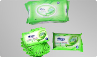 濕巾包裝機案例